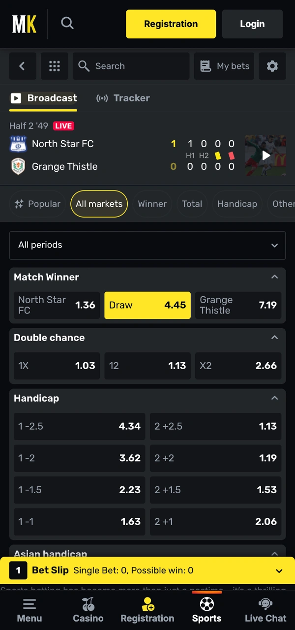 Descubre lo fácil que es apostar en deportes en Menace King.