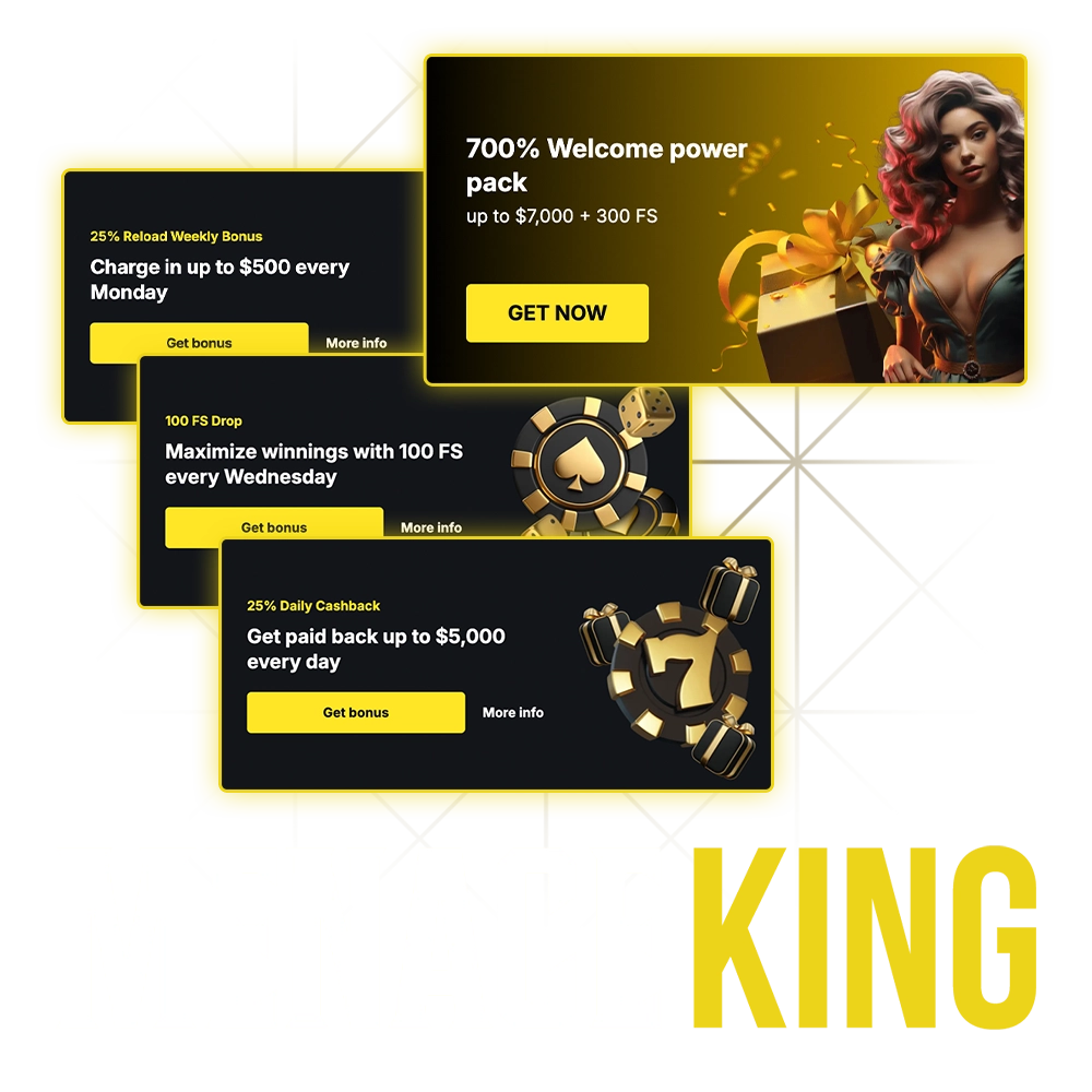 Regístrate en el casino Menace King y obtén generosos bonos.