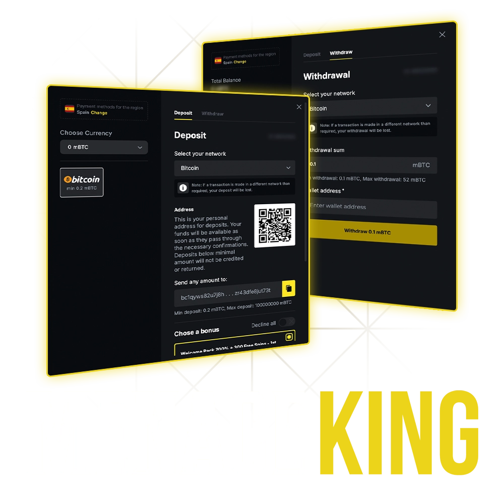 Lee cómo hacer un depósito y retirar tus ganancias fácilmente en Menace King.