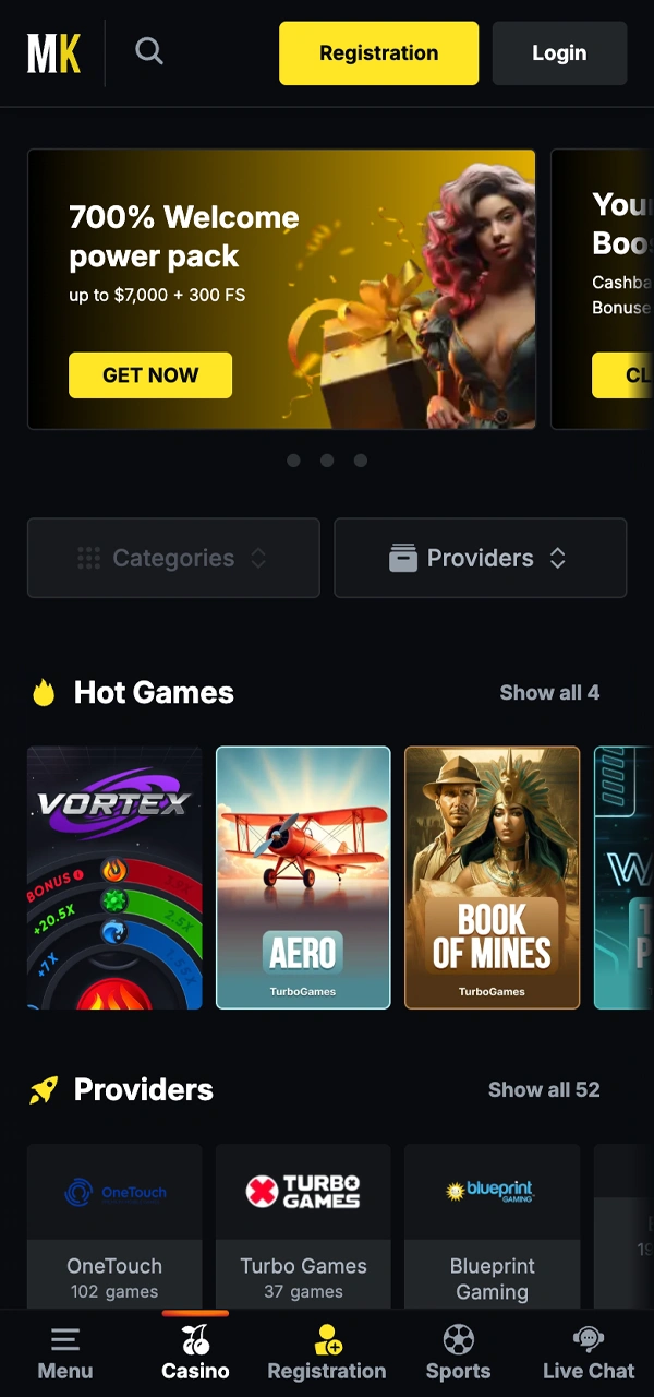 Descubra una gran variedad de emocionantes juegos en Menace King.