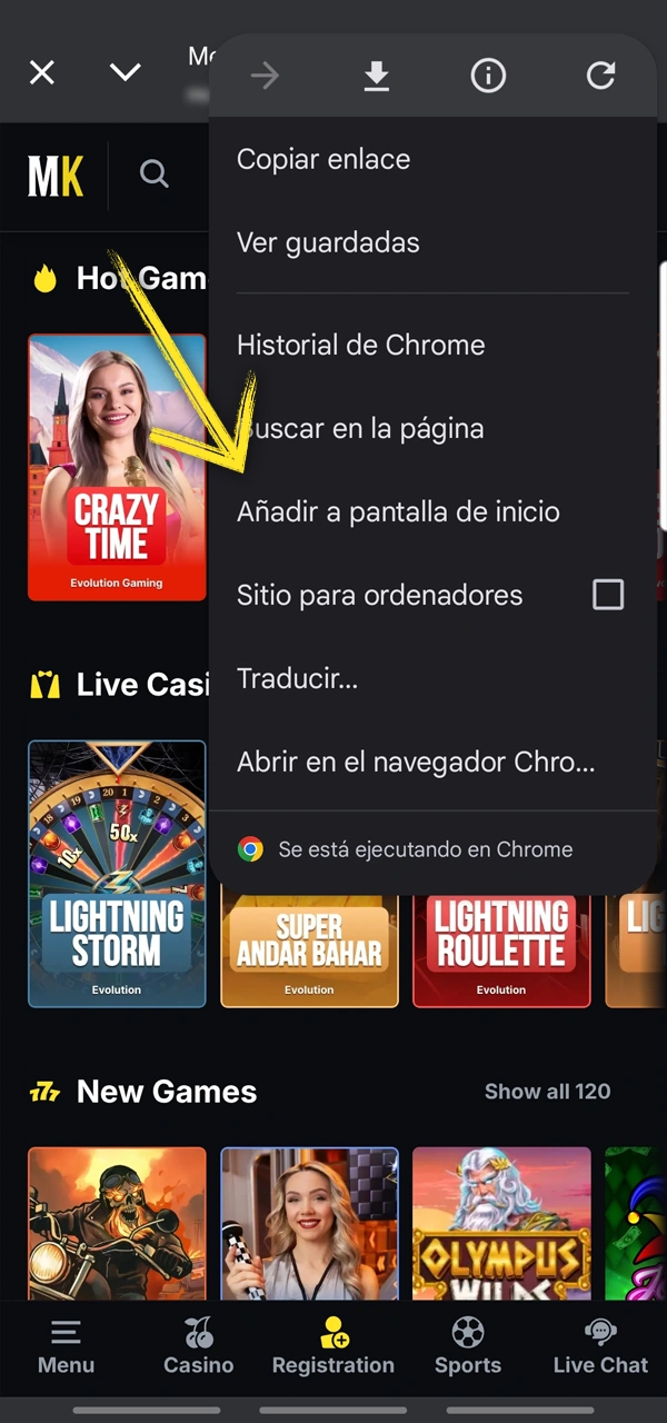 Descubre cómo añadir Menace King a la pantalla de inicio.